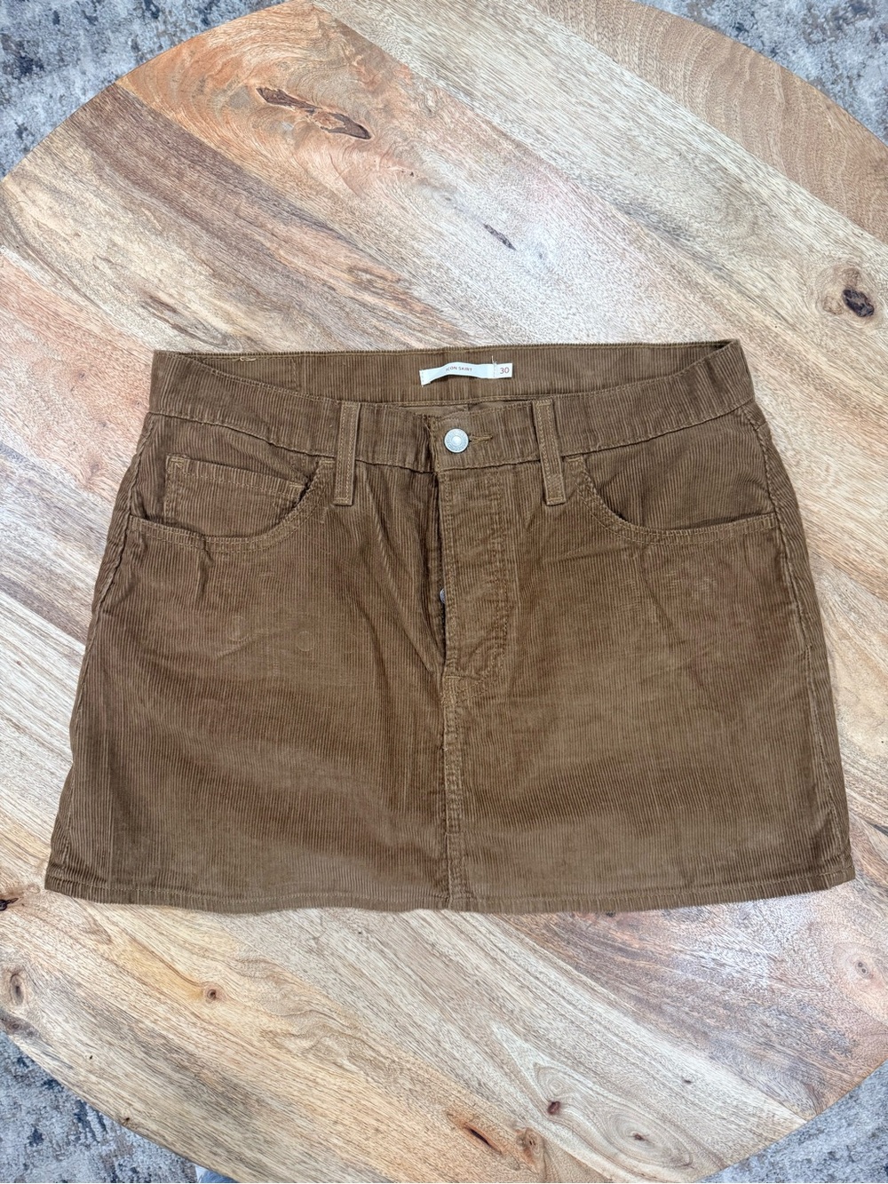 Levi's Brown Corduroy Mini Skirt